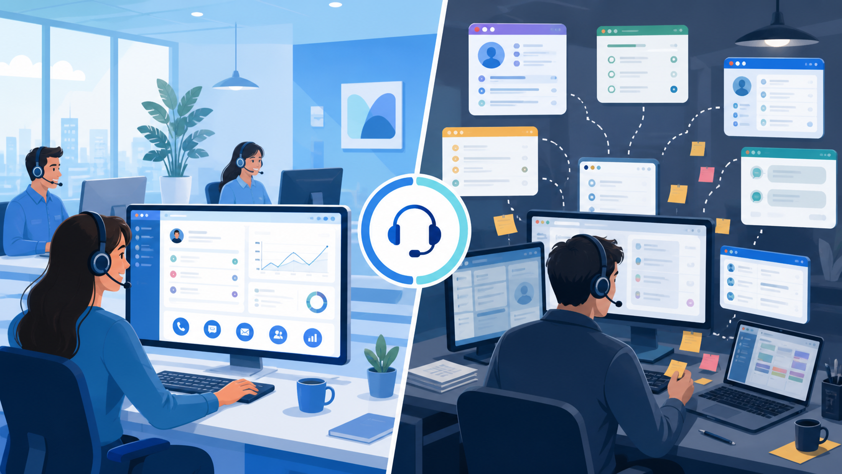 Software call center vs strumenti separati Software call center vs strumenti separati