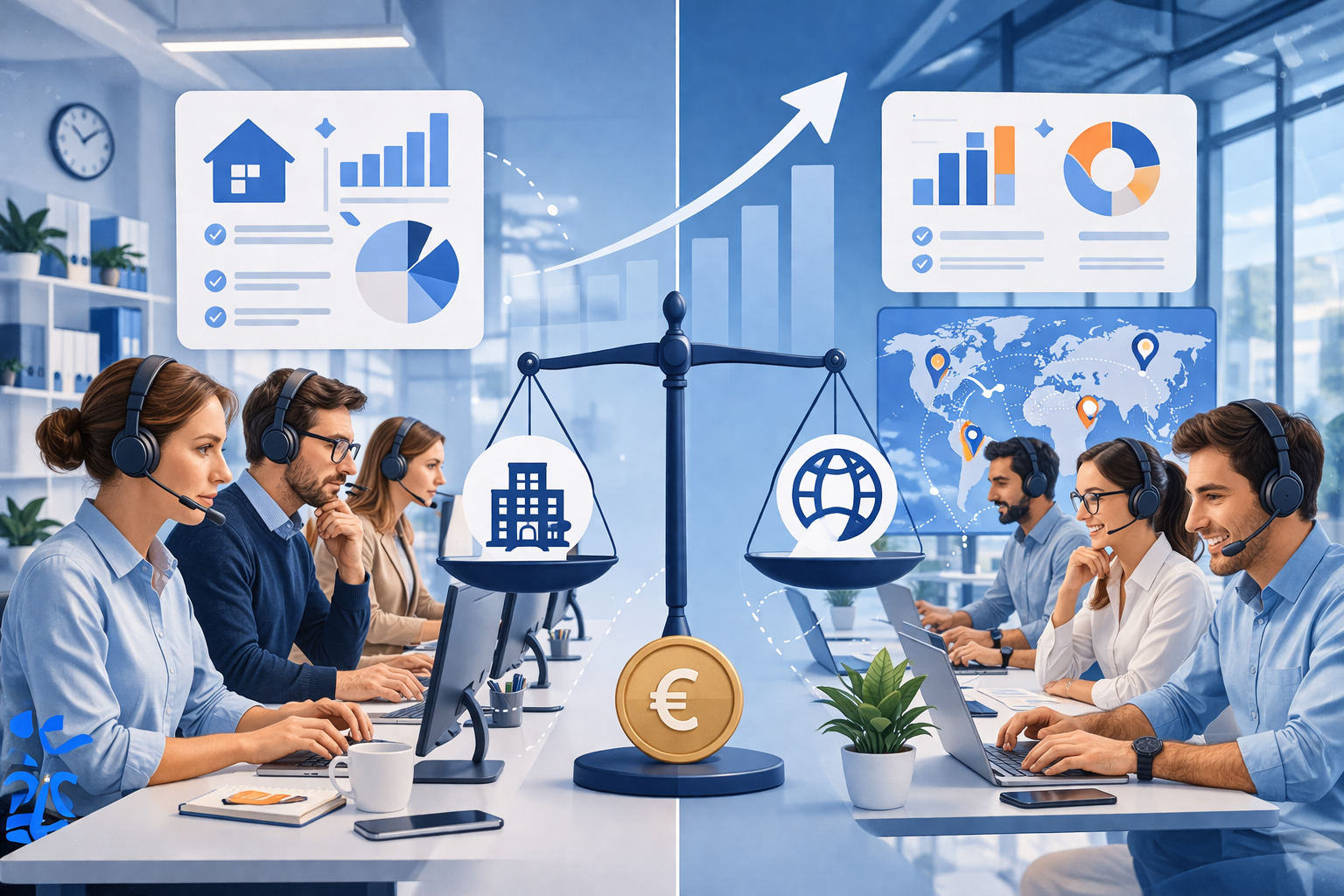 call-center-interno-vs-outsorcing Call center interno vs outsourcing confronto costi reali 2026