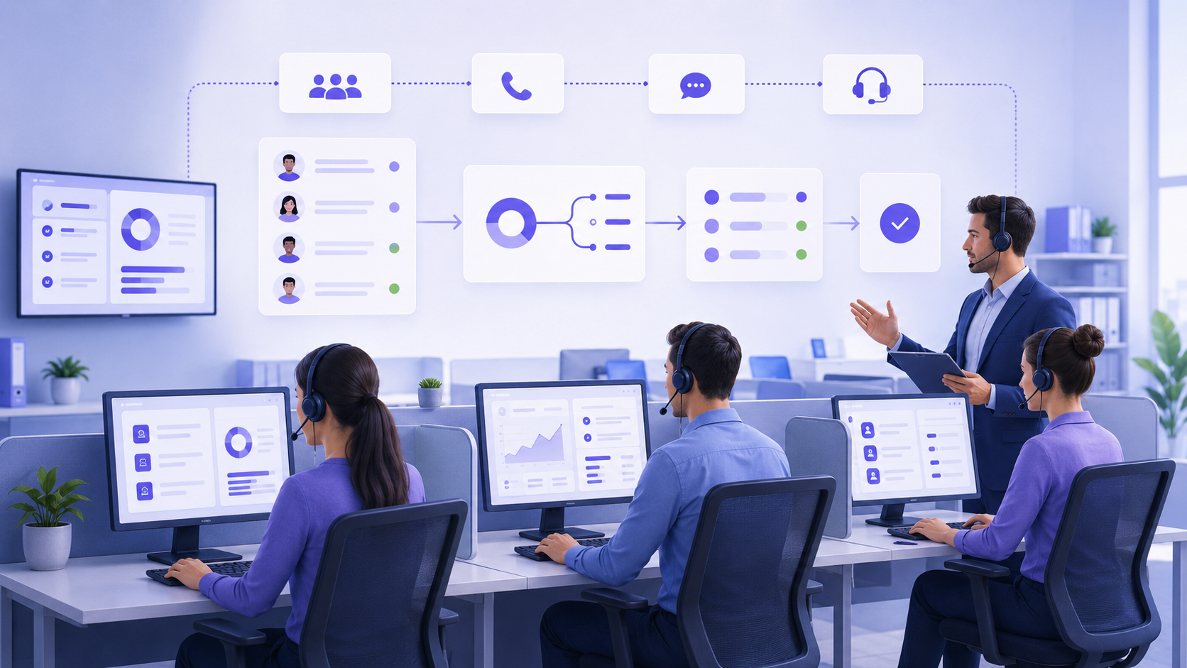 Come organizzare un call center 7 passaggi Come organizzare un call center